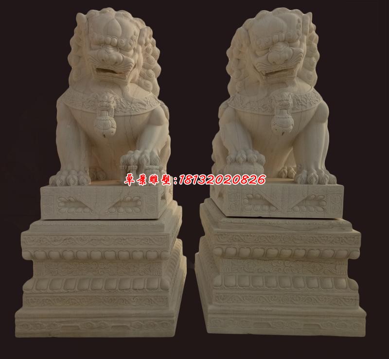 石雕北京狮